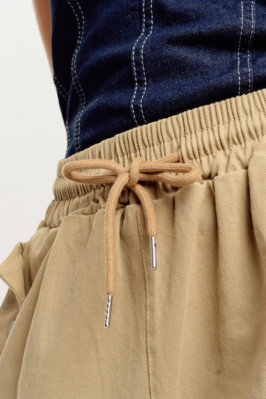 Khaki Street Style Cargo Pant