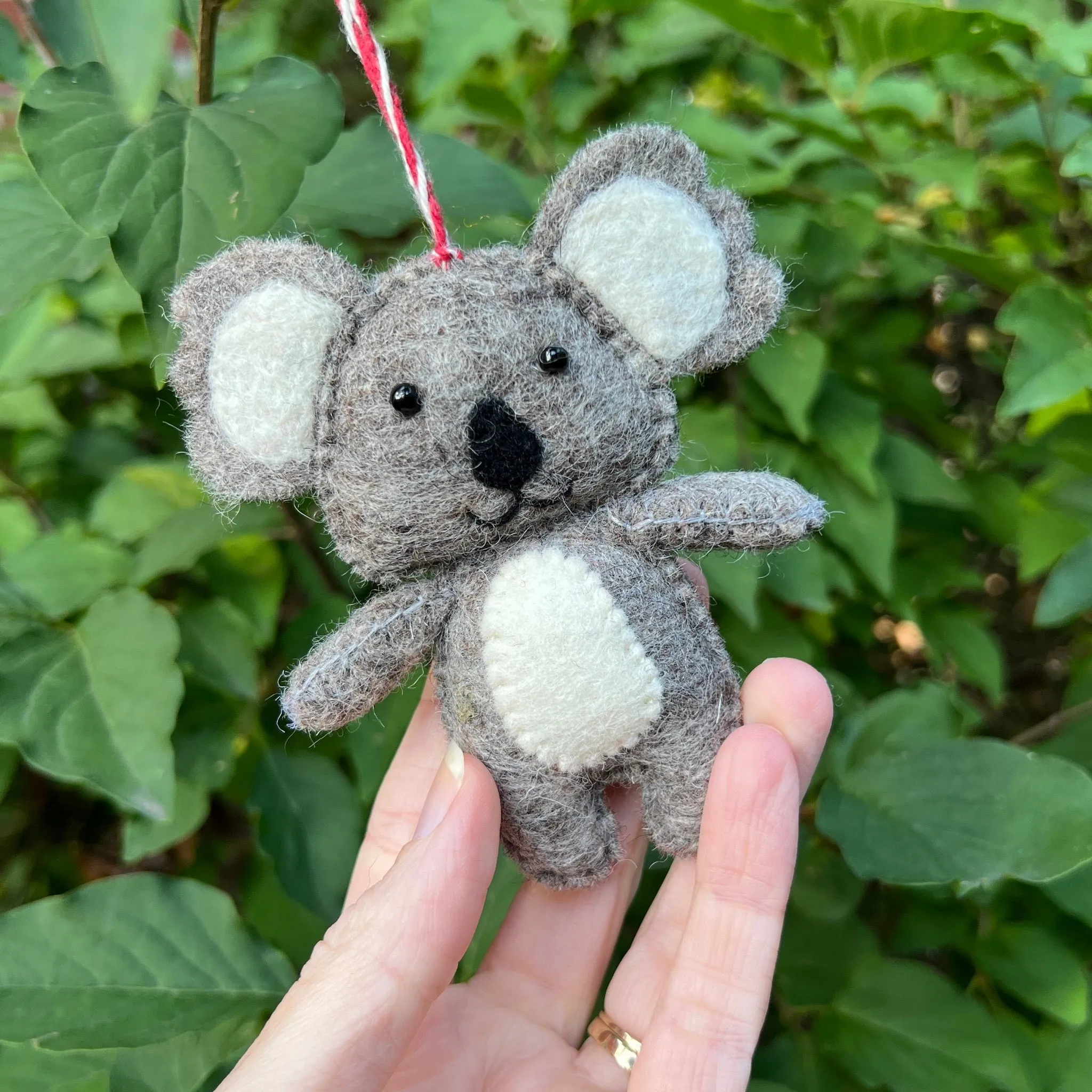 Koala Ornament, Felt Wool