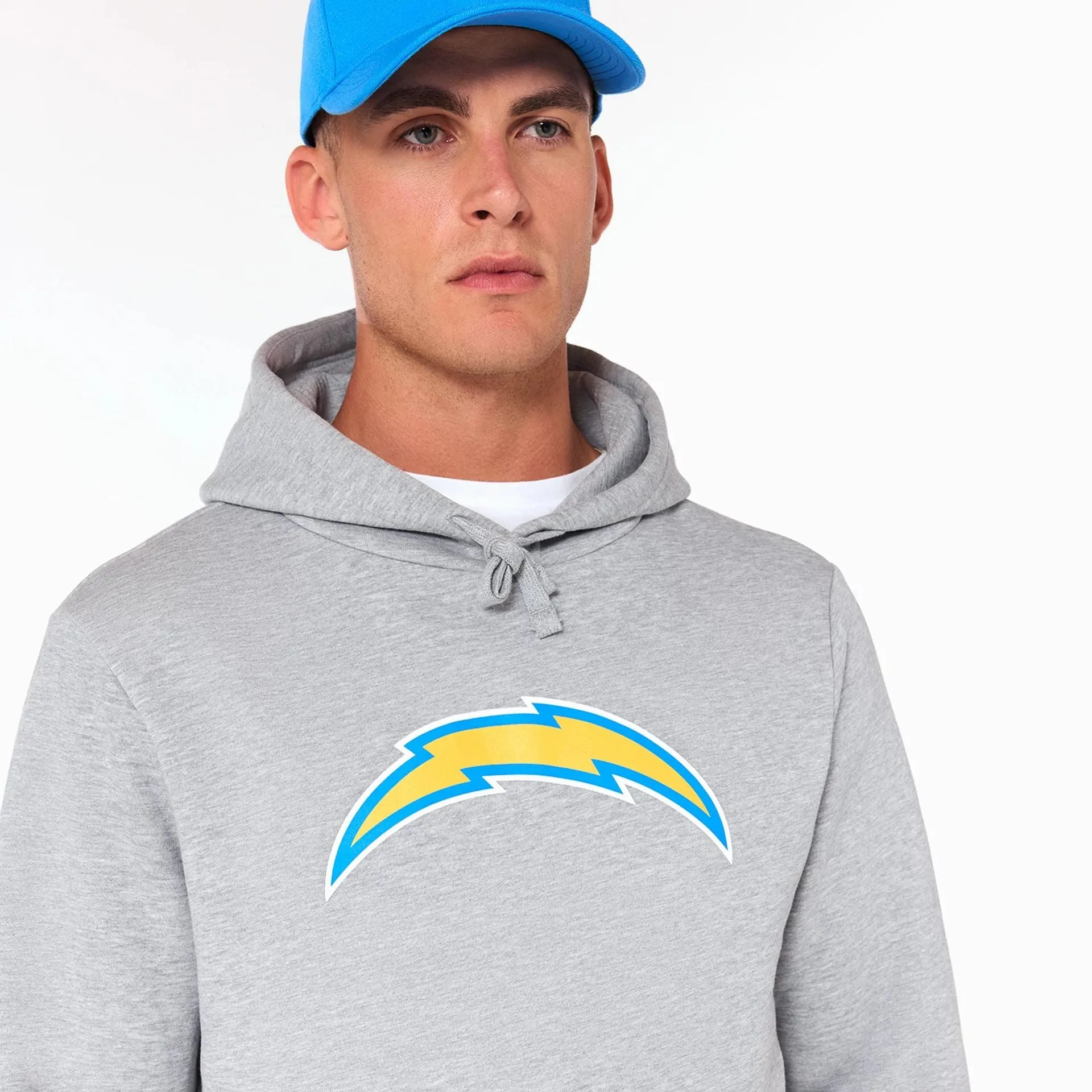 LA Chargers NFL Grey Pullover Hoodie