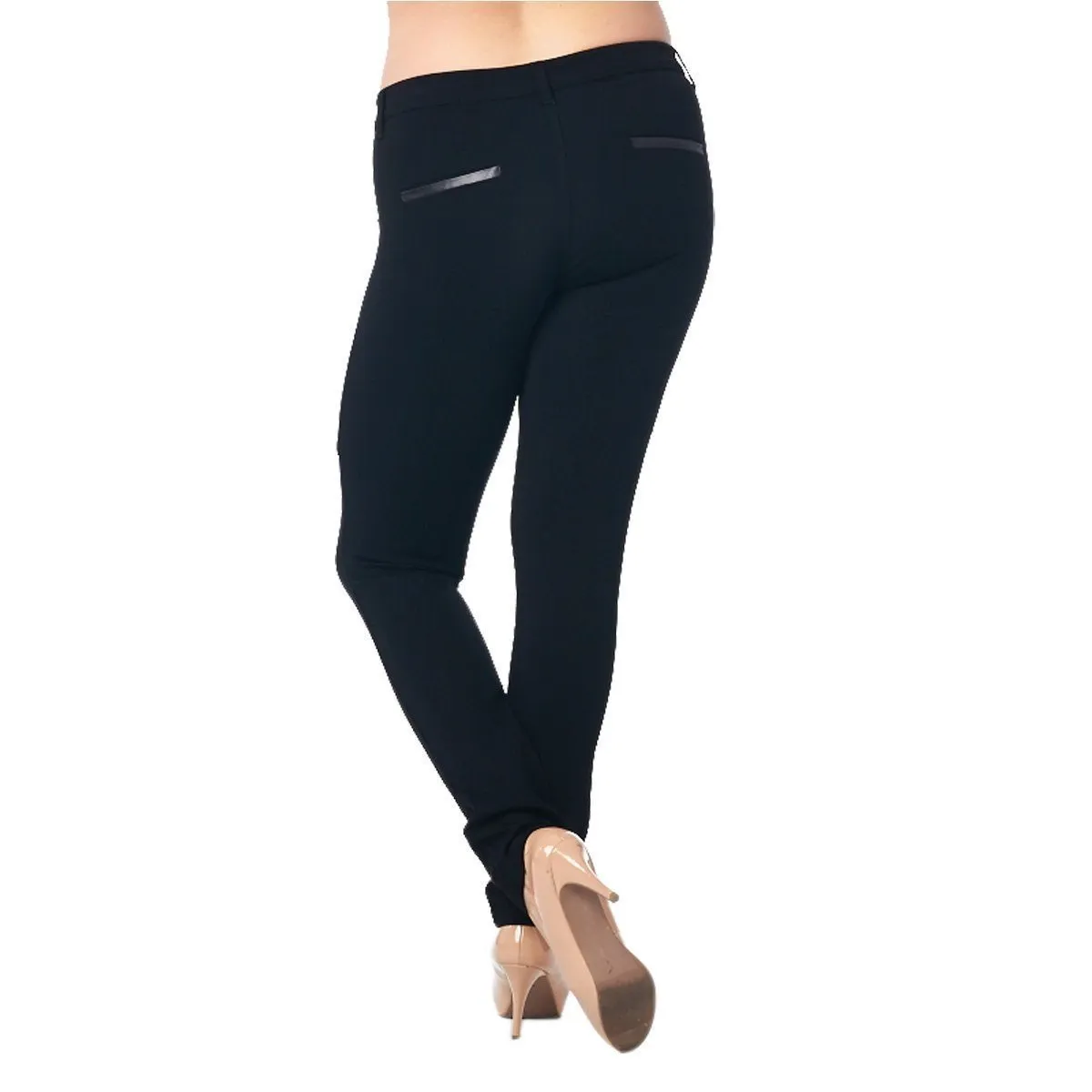 LA Society Active Wear Women's Low Rise Black Leggings