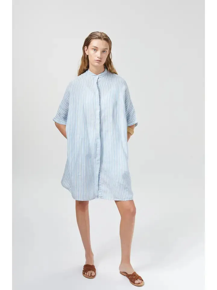 LANHTROPY - LIGHTHOUSE LINEN SHIRT DRESS