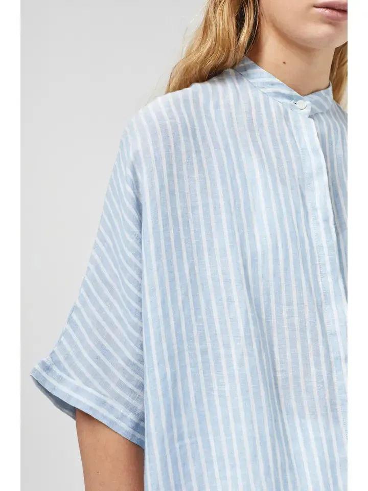 LANHTROPY - LIGHTHOUSE LINEN SHIRT DRESS