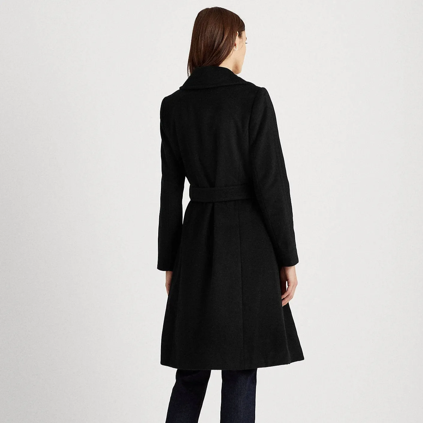 Lauren Ralph Lauren Belted Wool-Blend Wrap Coat