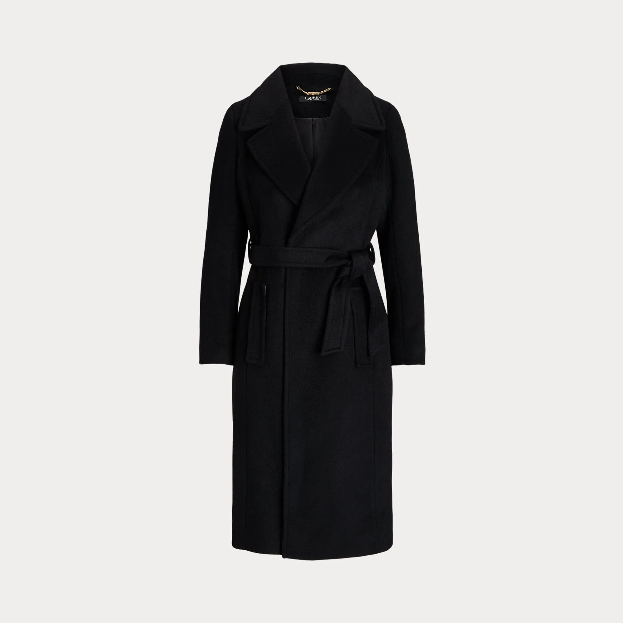 Lauren Ralph Lauren Belted Wool-Blend Wrap Coat