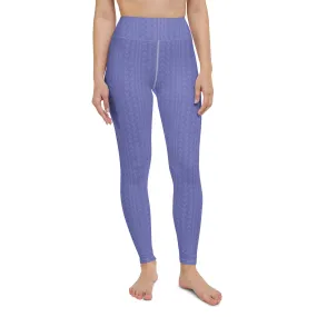 Lavender Bloom High Waist Yoga Leggings