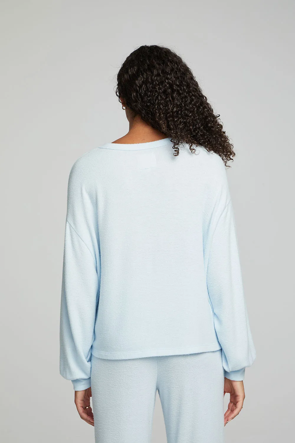 Lesh Long Sleeve Tee - Tide Blue