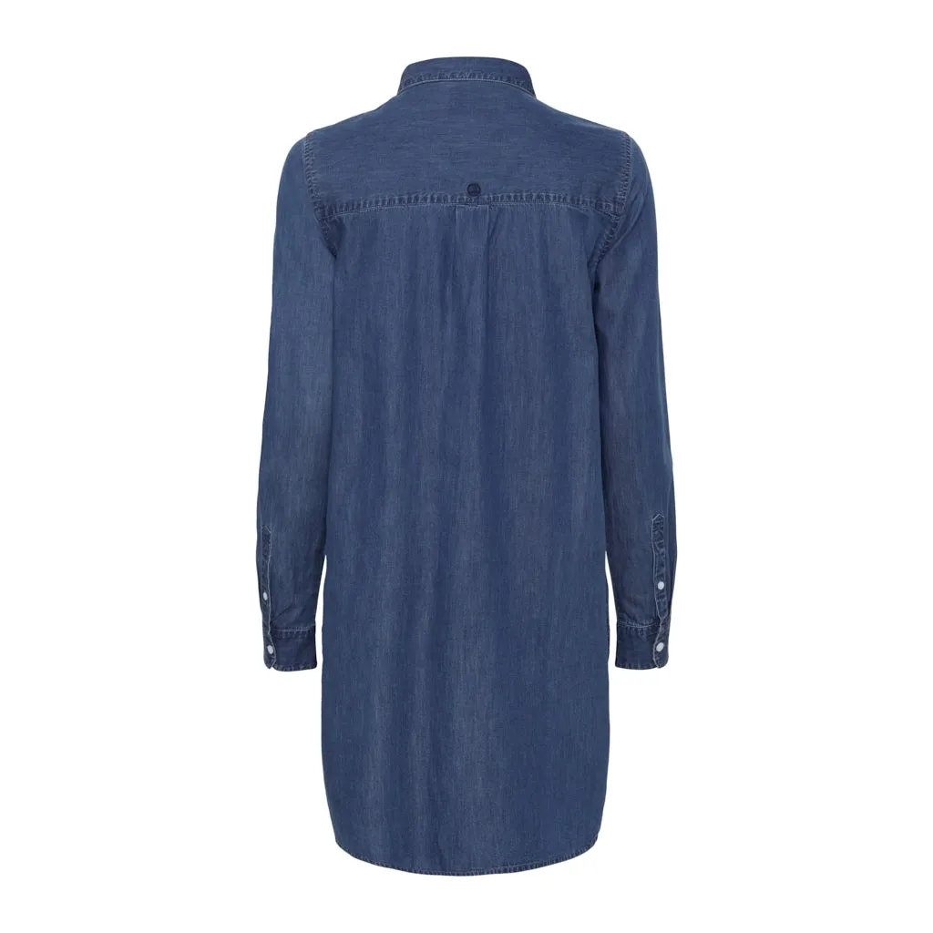 Linette Shirt Dress - Indigo