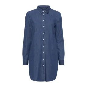 Linette Shirt Dress - Indigo