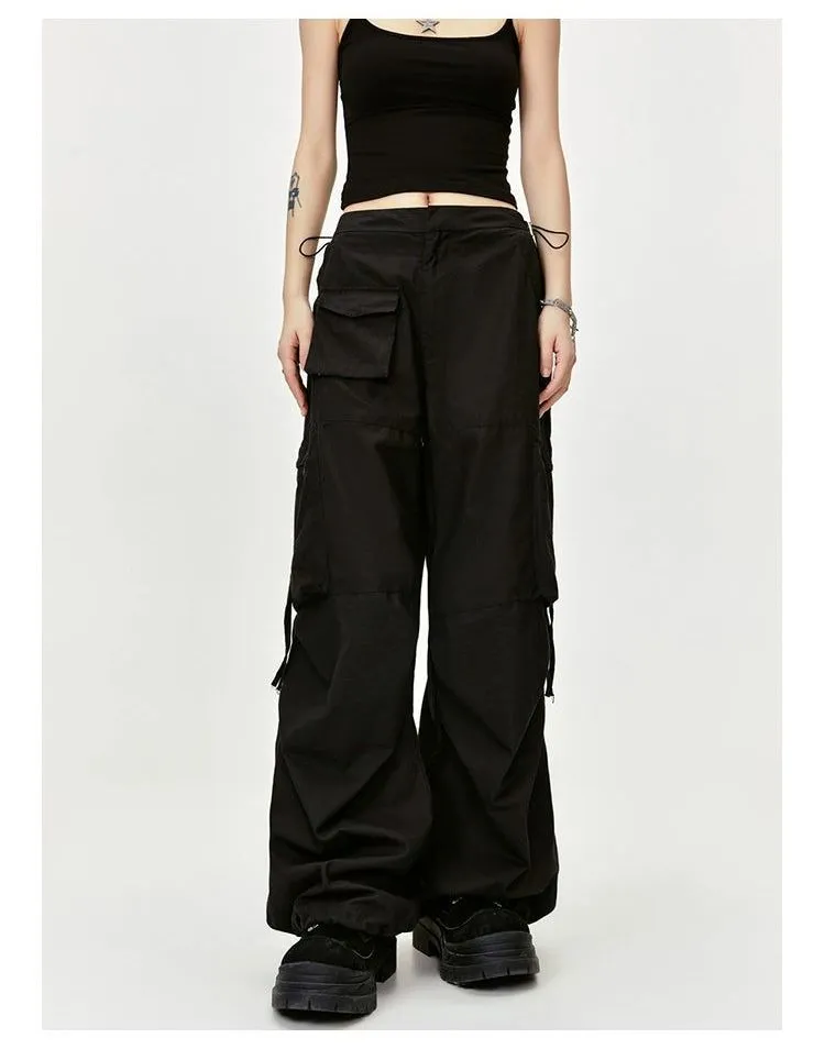 Loose Fit Cuffs Cargo Pants