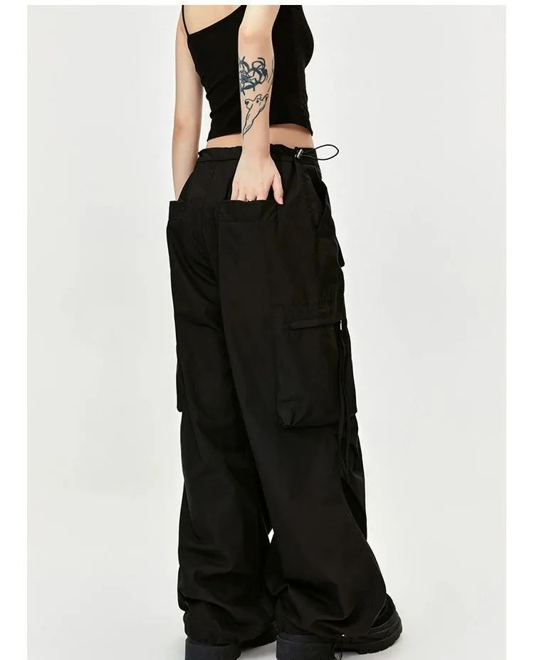 Loose Fit Cuffs Cargo Pants