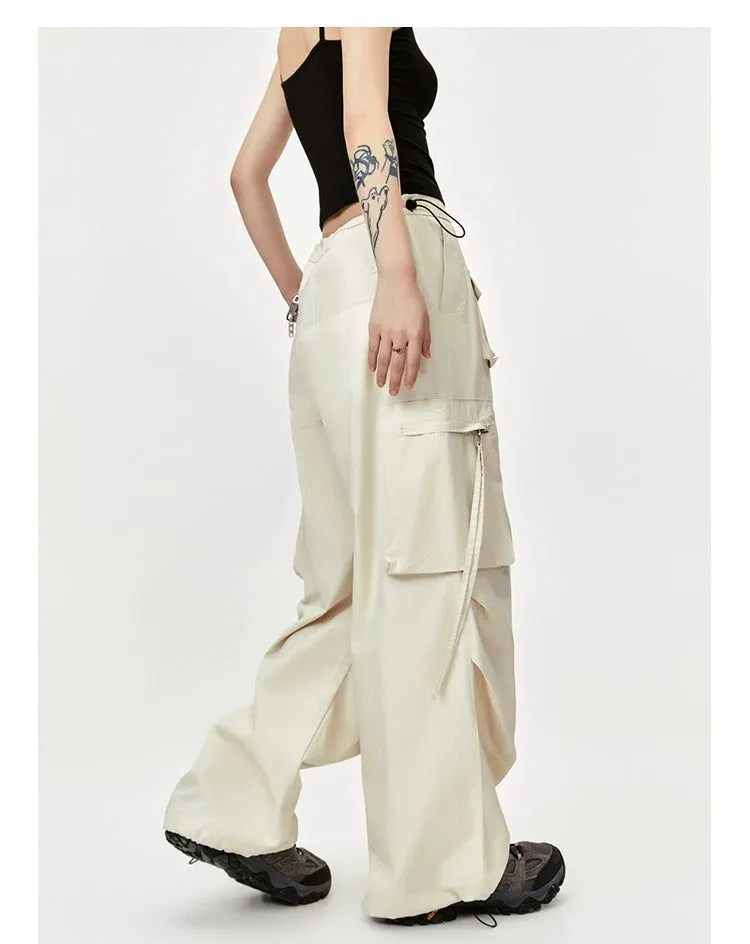 Loose Fit Cuffs Cargo Pants