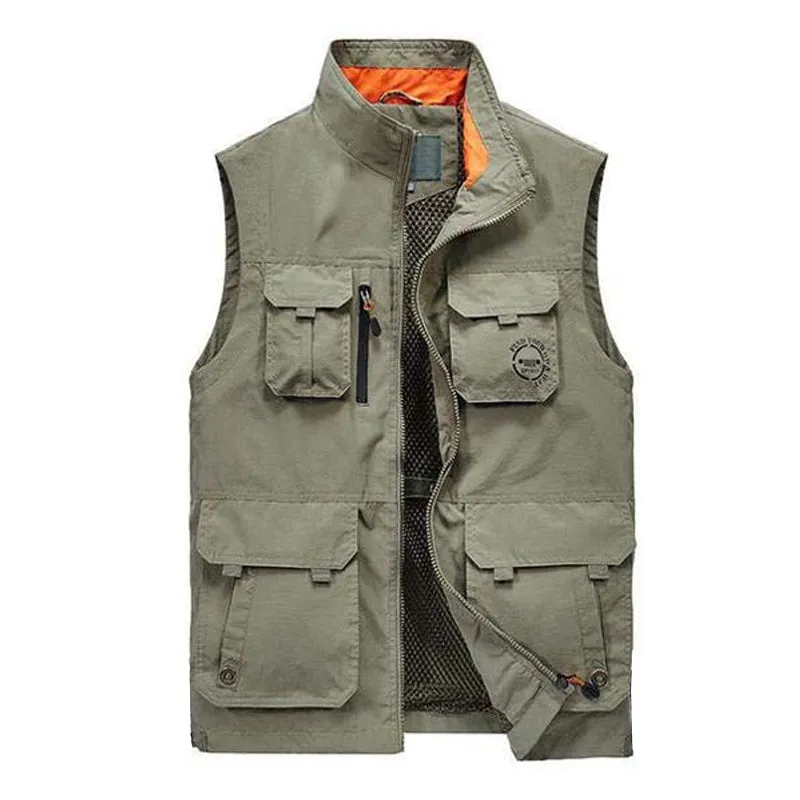 LOOSE STAND COLLAR VEST