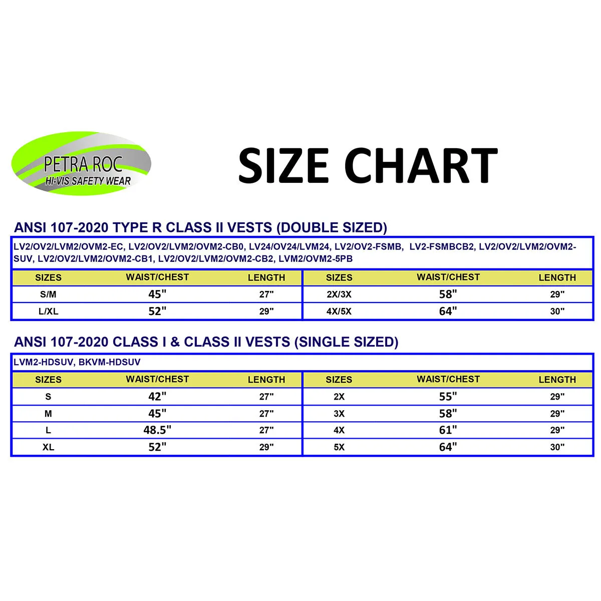 LV2-EC ANSI/ISEA 107-2020 CLASS 2 Economy Lime Solid Safety Vests Hook & Loop Closure