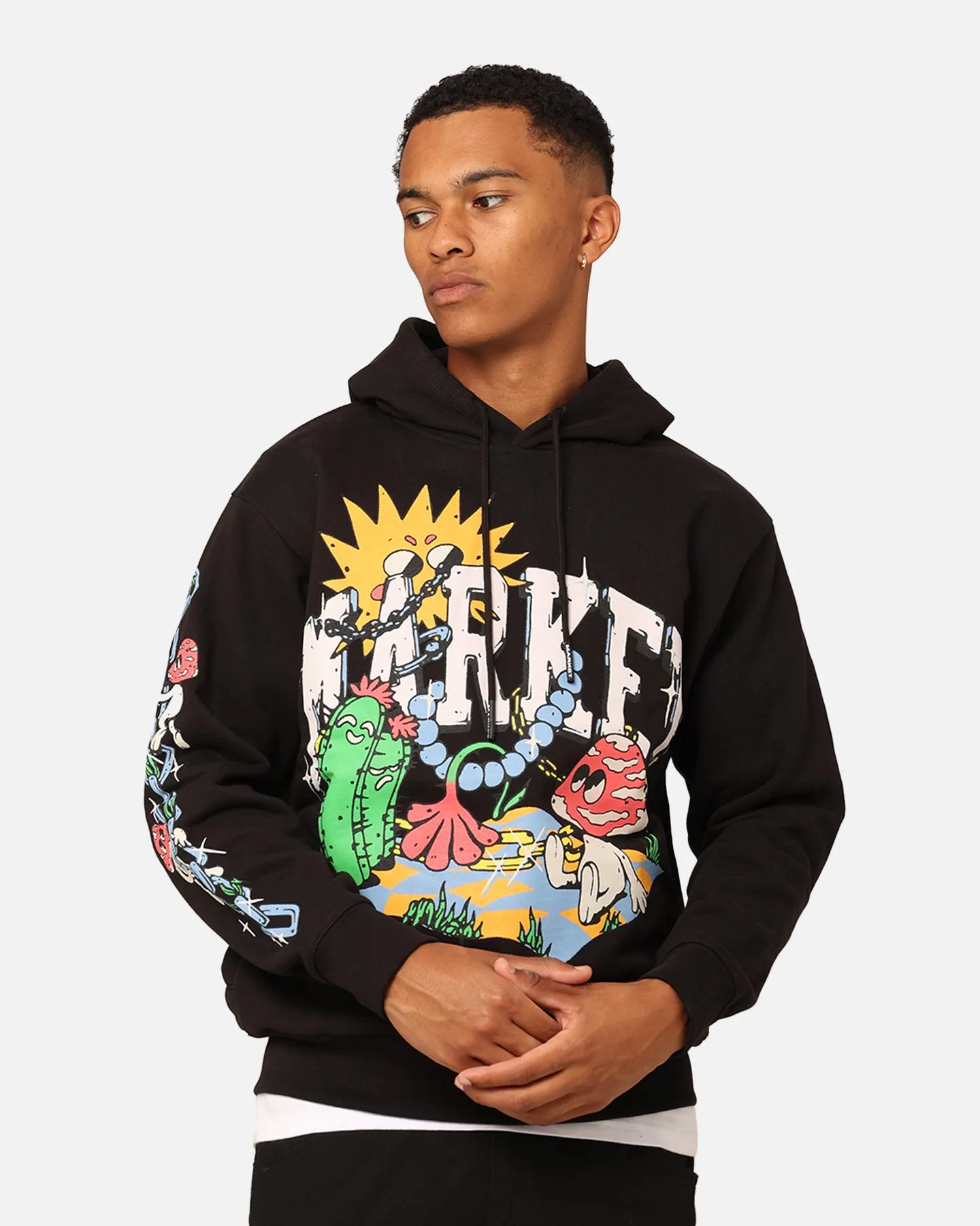 Market Fantasy Farm Pullover Hoodie Black