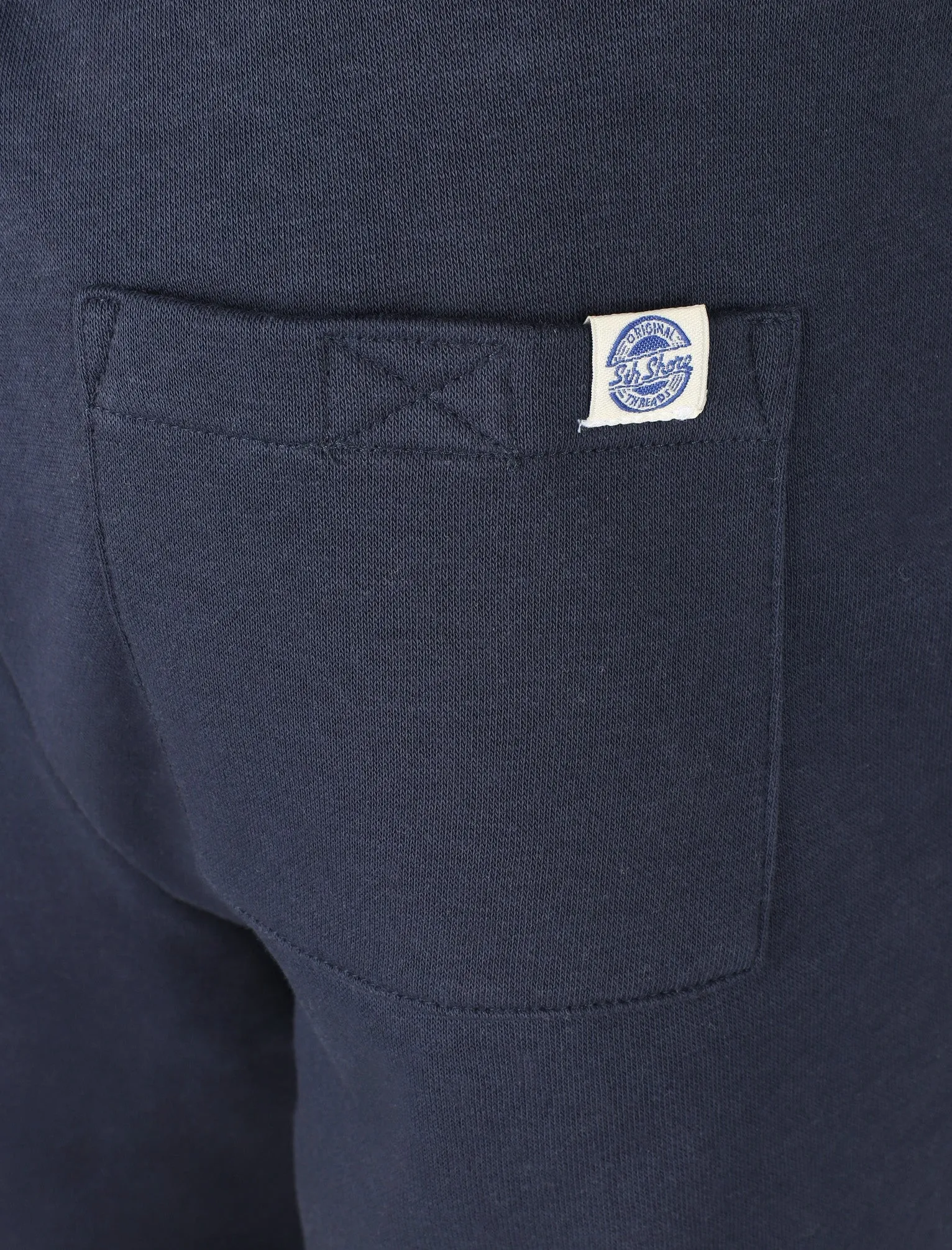 Mast Brush Back Fleece Cuffed Joggers In Midnight Blue - South Shore