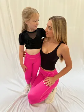 Matching Mommy and Me Leggings Set: Bright Color Collection