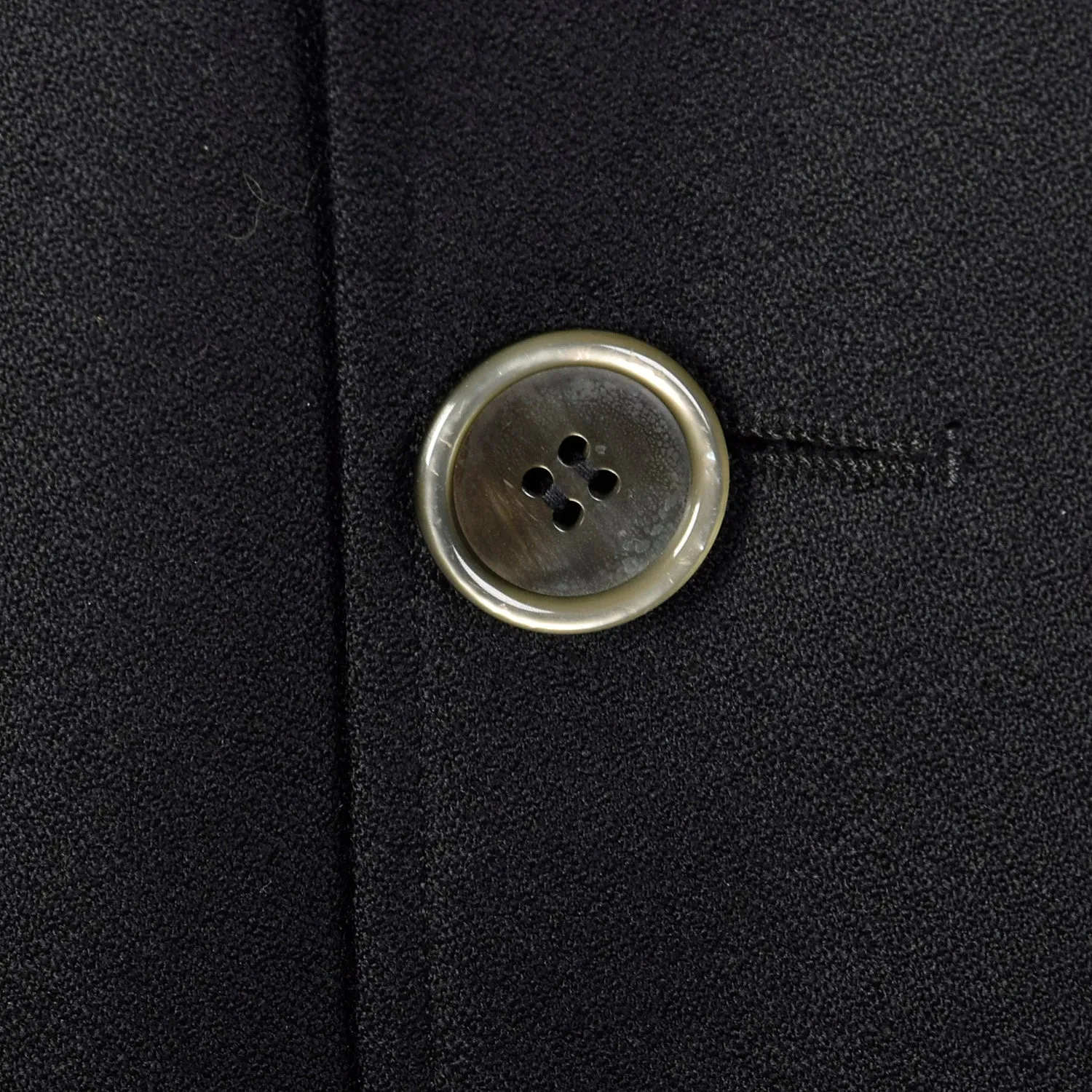 Medium-Large 1950s Black Top Coat