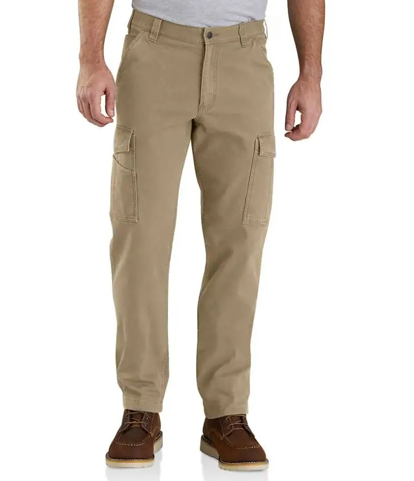 Men's Rugged Flex Relaxed Fit Canvas Cargo Work Pant