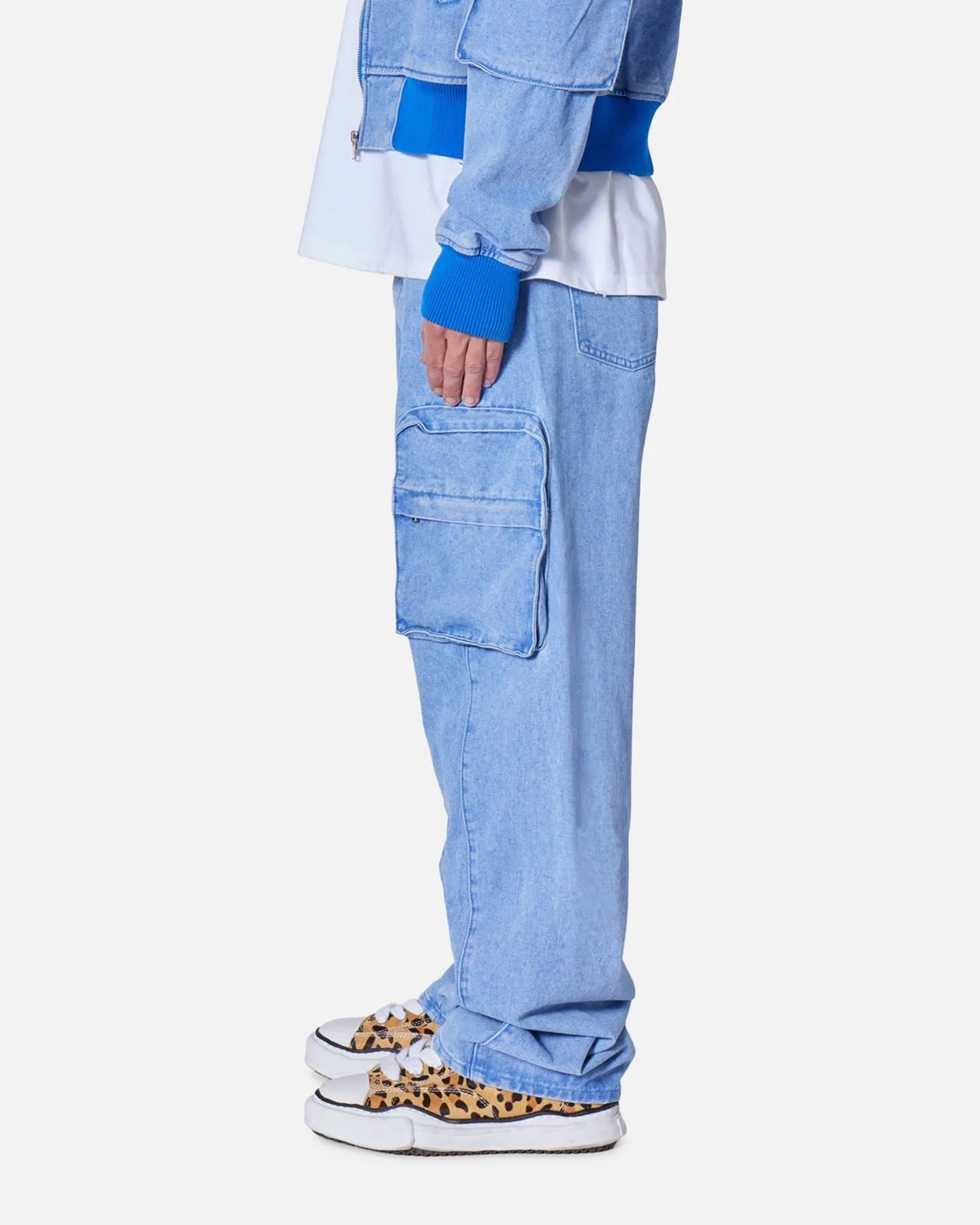 MNML Ultra Baggy Feeling Blue Denim Pants Blue