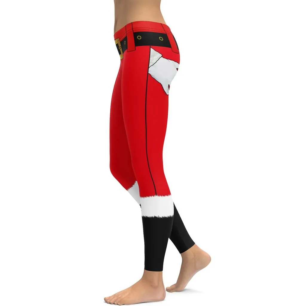 Naughty Santa Outfit Leggings