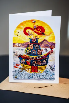 Noah's Celtic Cruise - Greeting Card