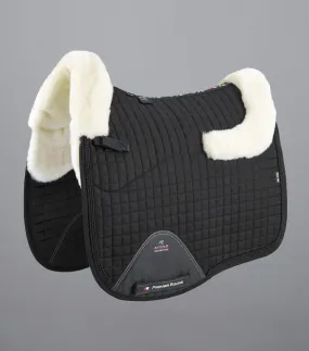 PEI Close Contact Merino Wool Dressage Pad (Black/Natural)