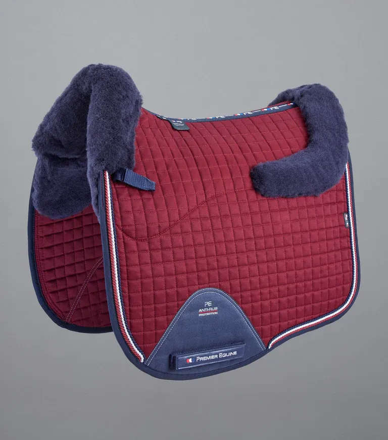 PEI Close Contact Merino Wool Dressage Pad (Burgundy)