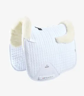 PEI Close Contact Merino Wool Dressage Pad (White/Natural)