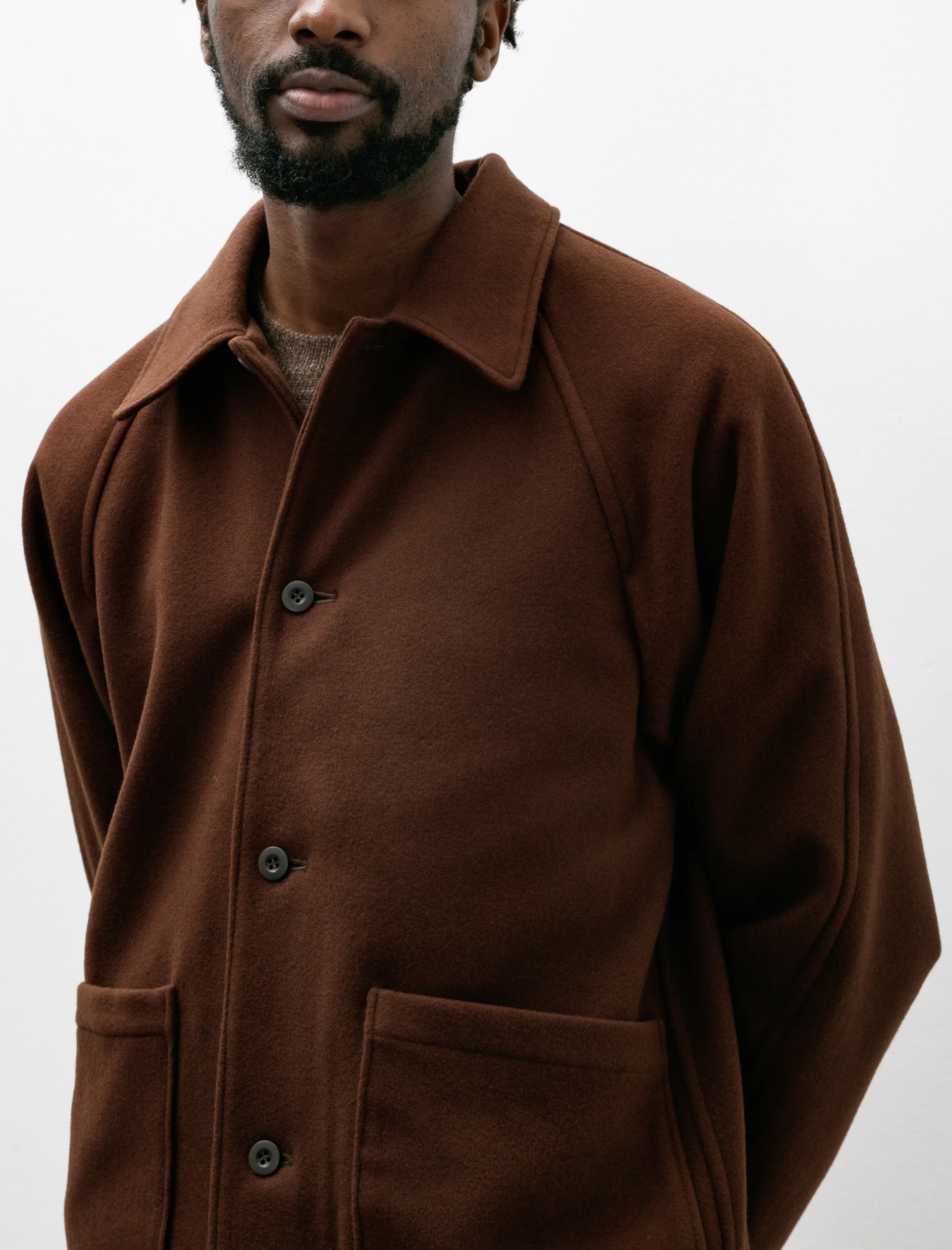 Rambler Coat Brown Wool Flannel