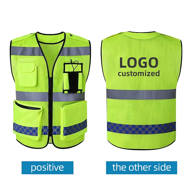 Reflective vest multi pockets for work police(MJ-S33)