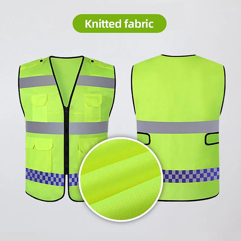 Reflective vest multi pockets for work police(MJ-S33)