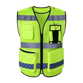 Reflective vest multi pockets for work police(MJ-S33)