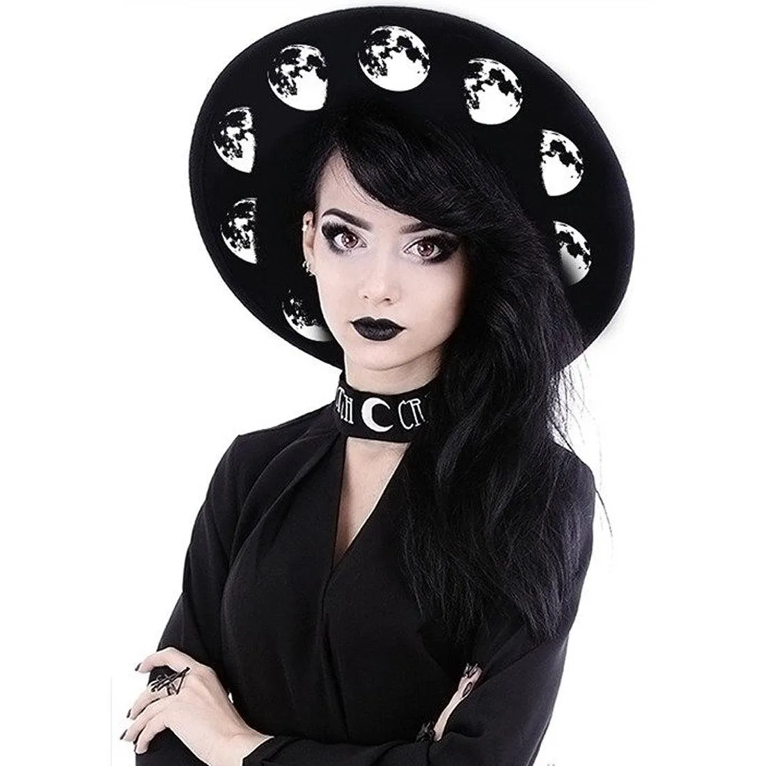 Restyle - MOON PHASES - Wide Brim Hat