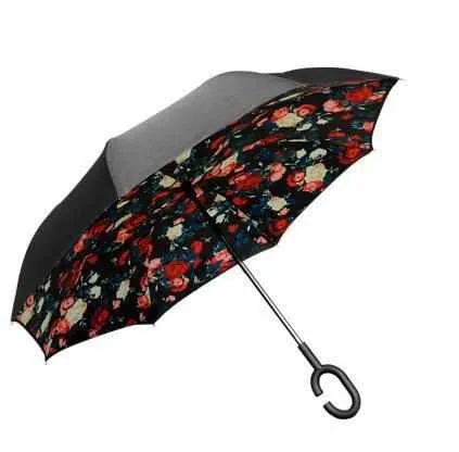 Reverse Folding Double Layer Umbrella