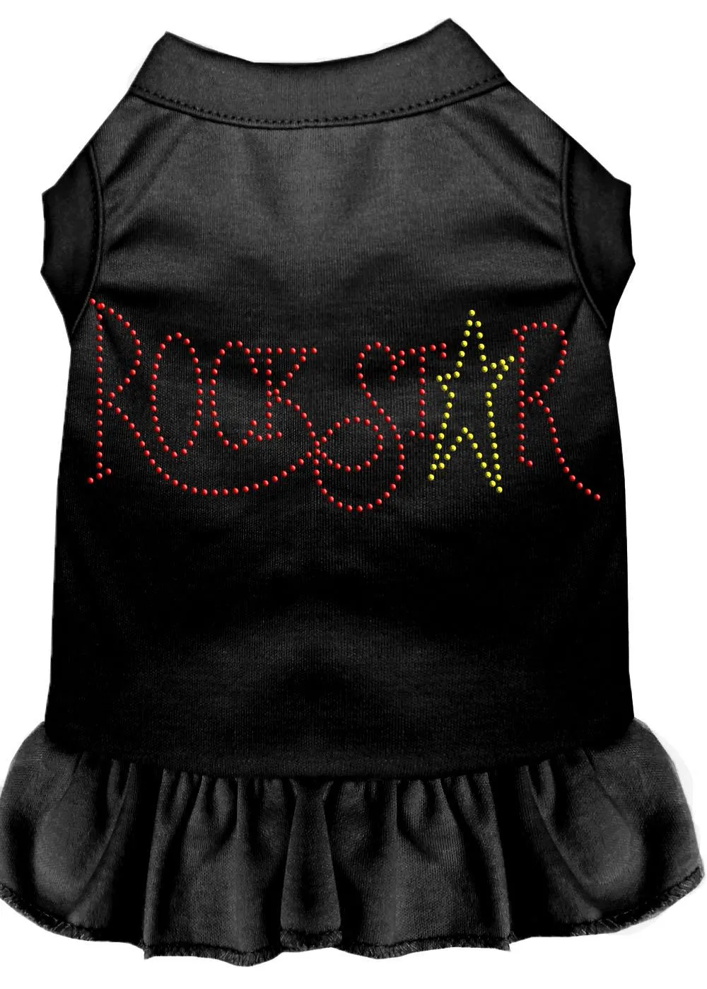 Rhinestone Rockstar Dress Black Xxxl (20)