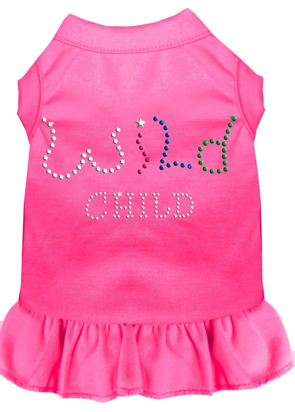 Rhinestone Wild Child Dress Bright Pink 4x (22)