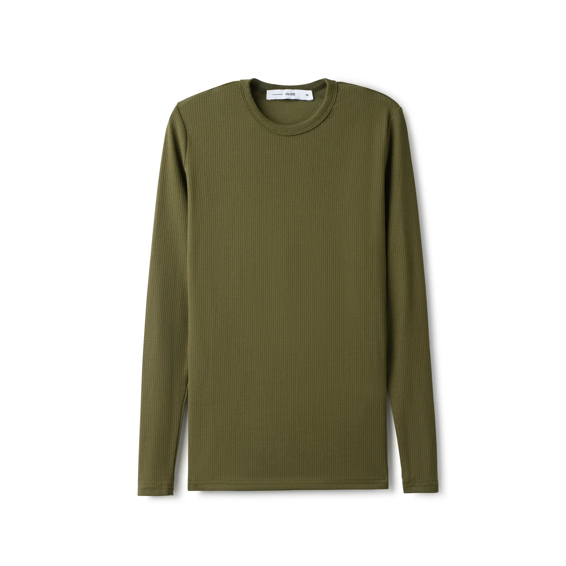 Signature Ribbed Tee IN: Olive