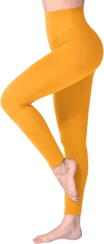 SINOPHANT High Waisted Leggings for Women, Buttery Soft Elastic Opaque Tummy Control Leggings, Plus Size Workout Gym Yoga