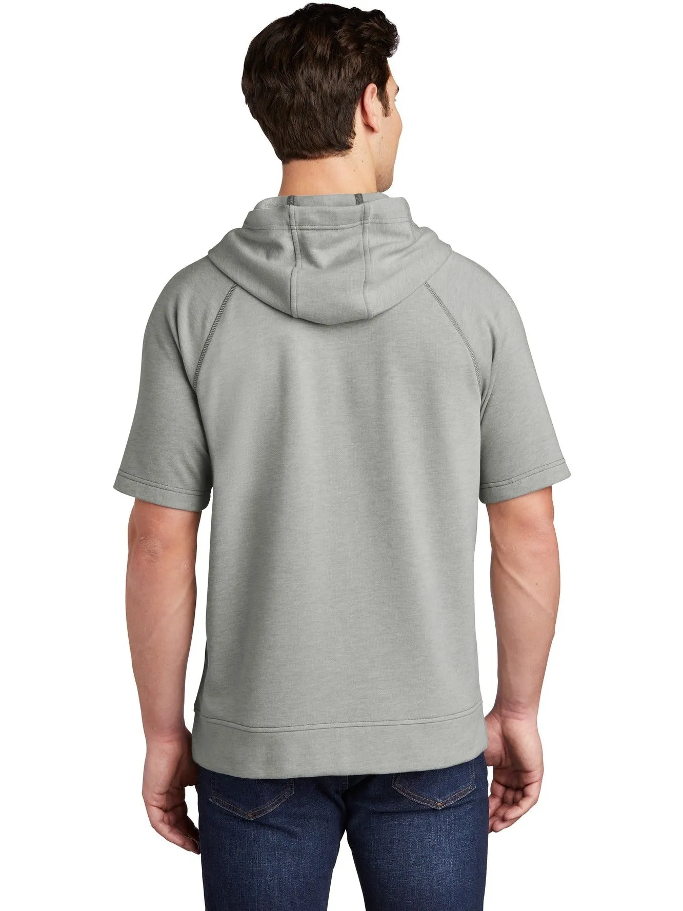 Sport-Tek Posicharge Tri-Blend Wicking Fleece Short Sleeve Hooded Pullover