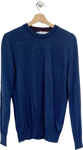 Stefano Conti Blue Crew Neck Jumper UK M