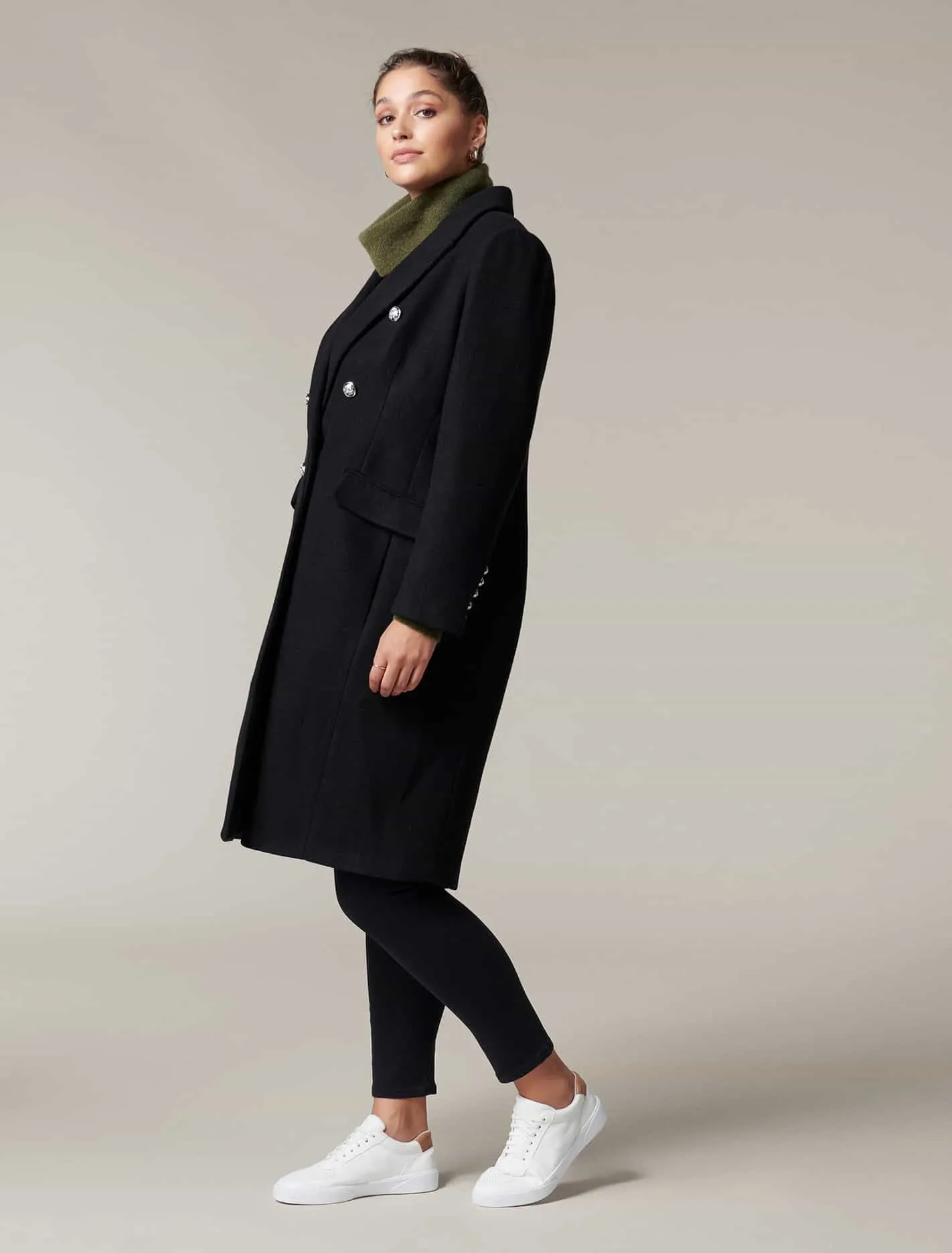 Suki Curve Military Coat