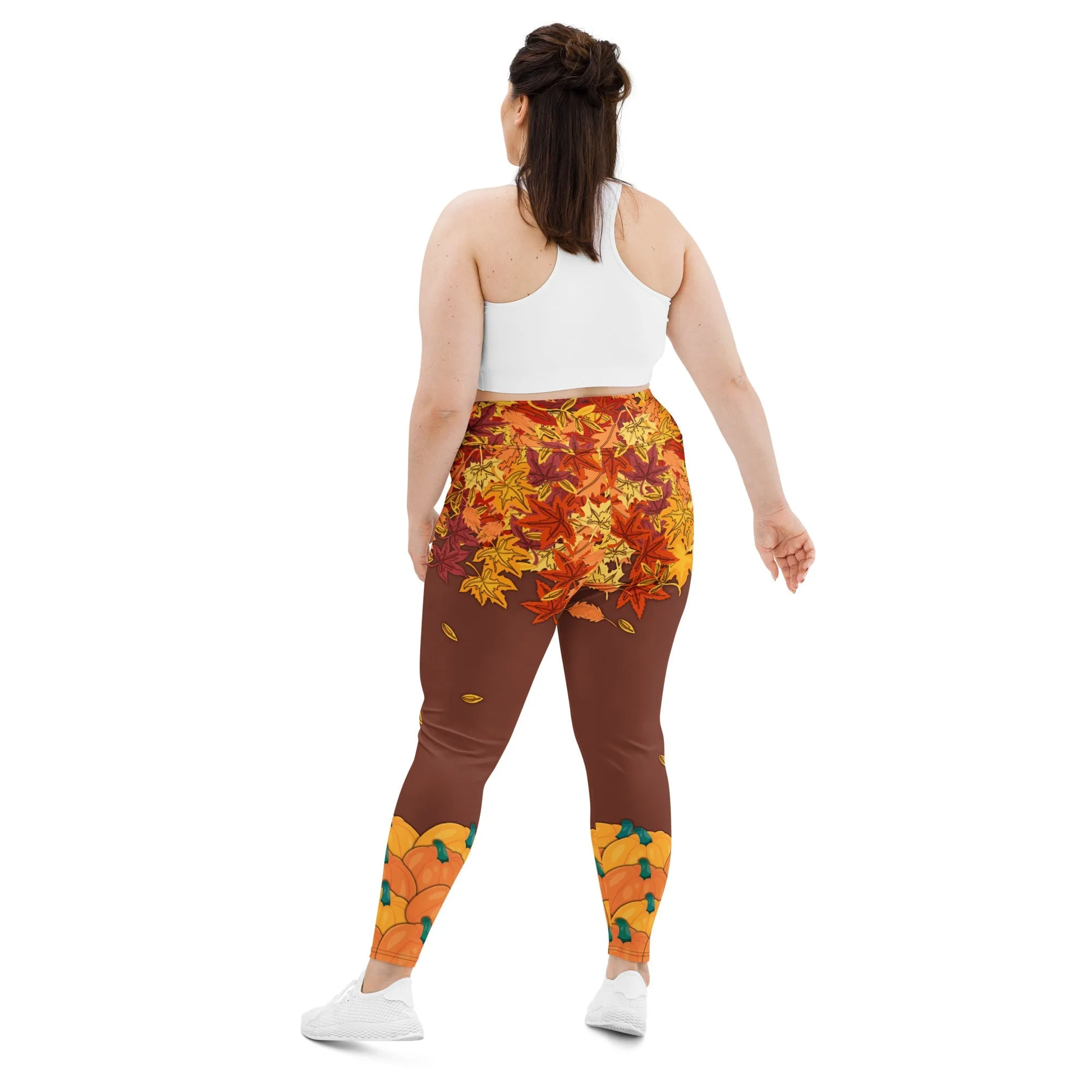 Thanksgiving Vibes Plus Size Leggings