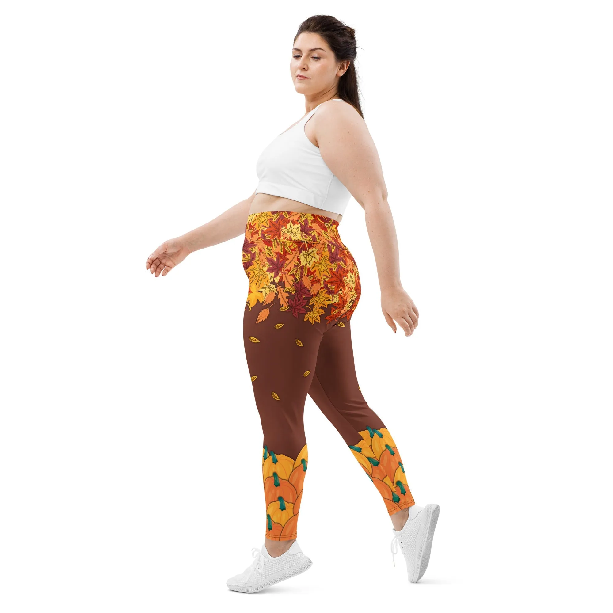 Thanksgiving Vibes Plus Size Leggings