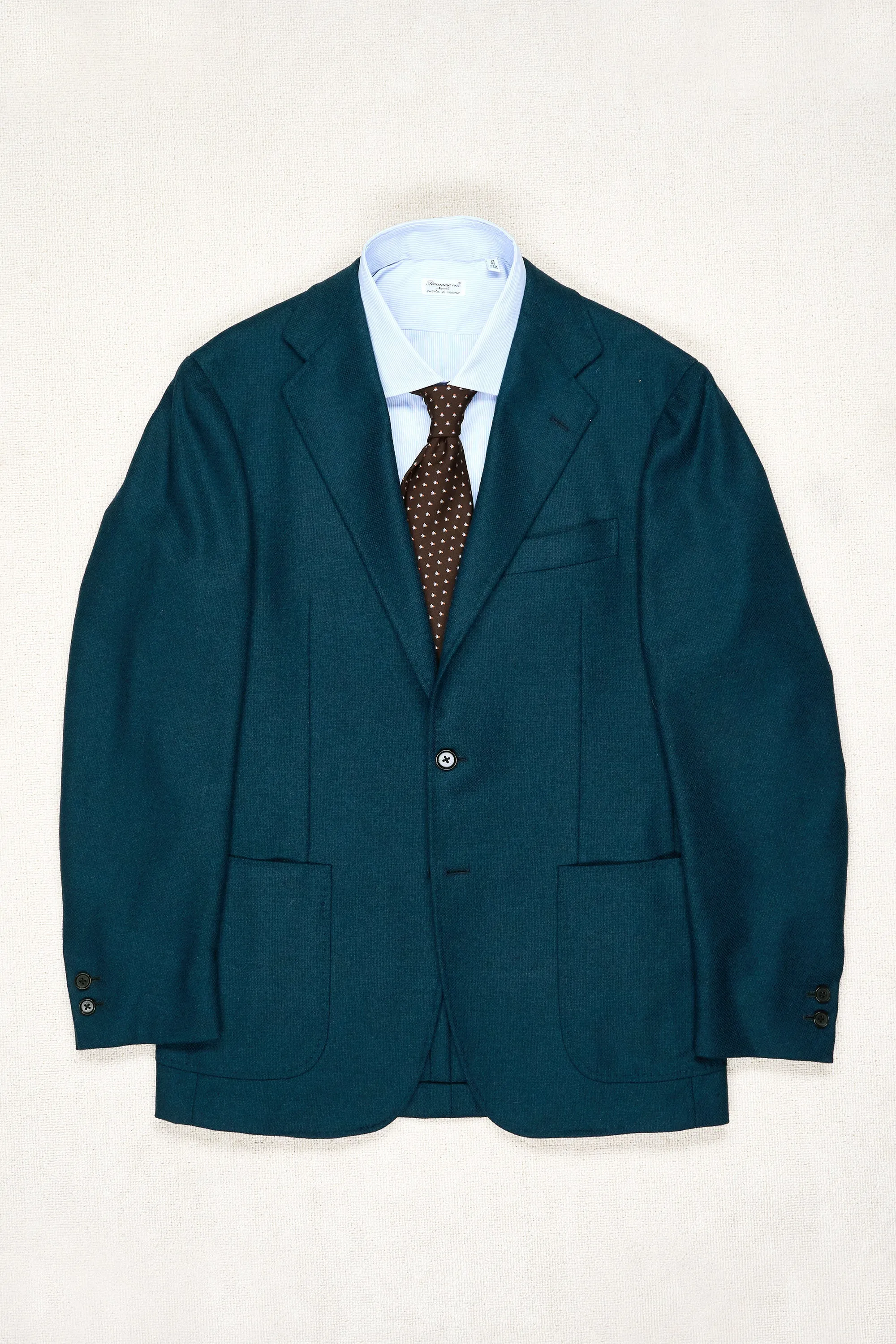 The Armoury by Ring Jacket Model 3 Blue Green Wool Sport Coat