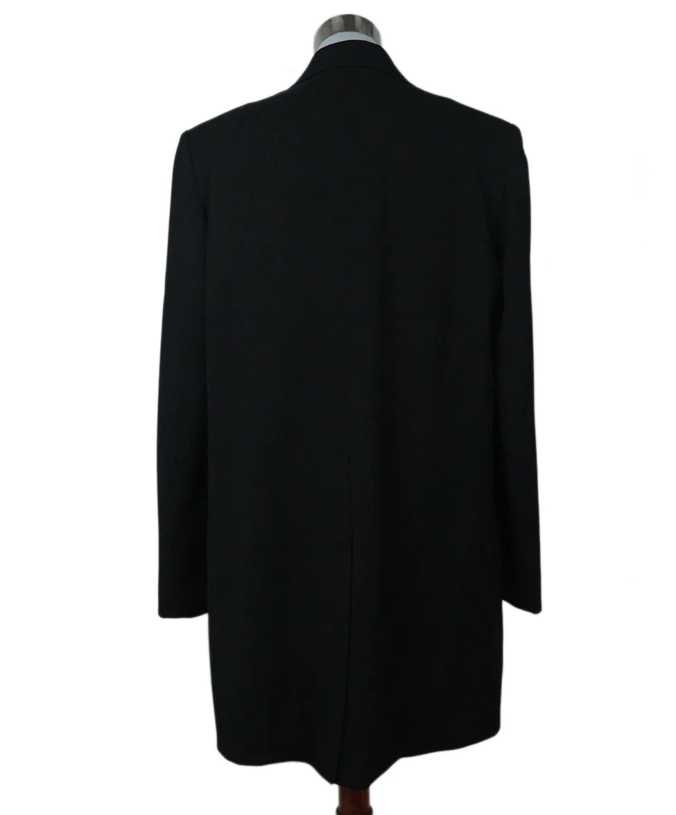 The Row Black Wool Coat sz 12