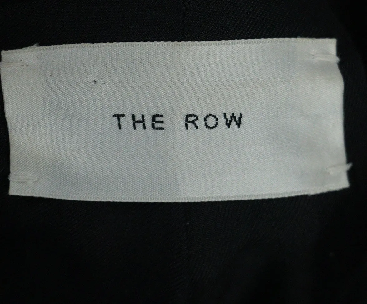 The Row Black Wool Coat sz 12