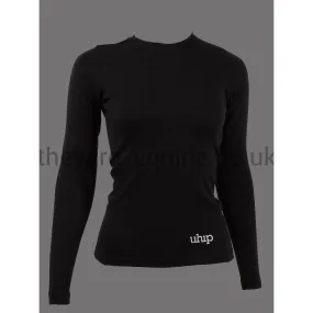 UHIP Long Sleeved Top - Merino Wool Base Layer Black