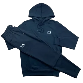 Under Armour Essential Fleece Tracksuit - Black