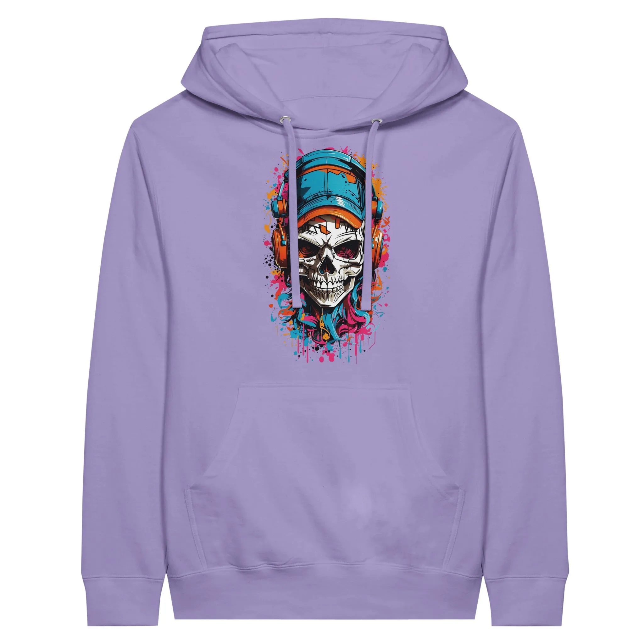 Urban Graffiti Skull Unisex Pullover Hoodie