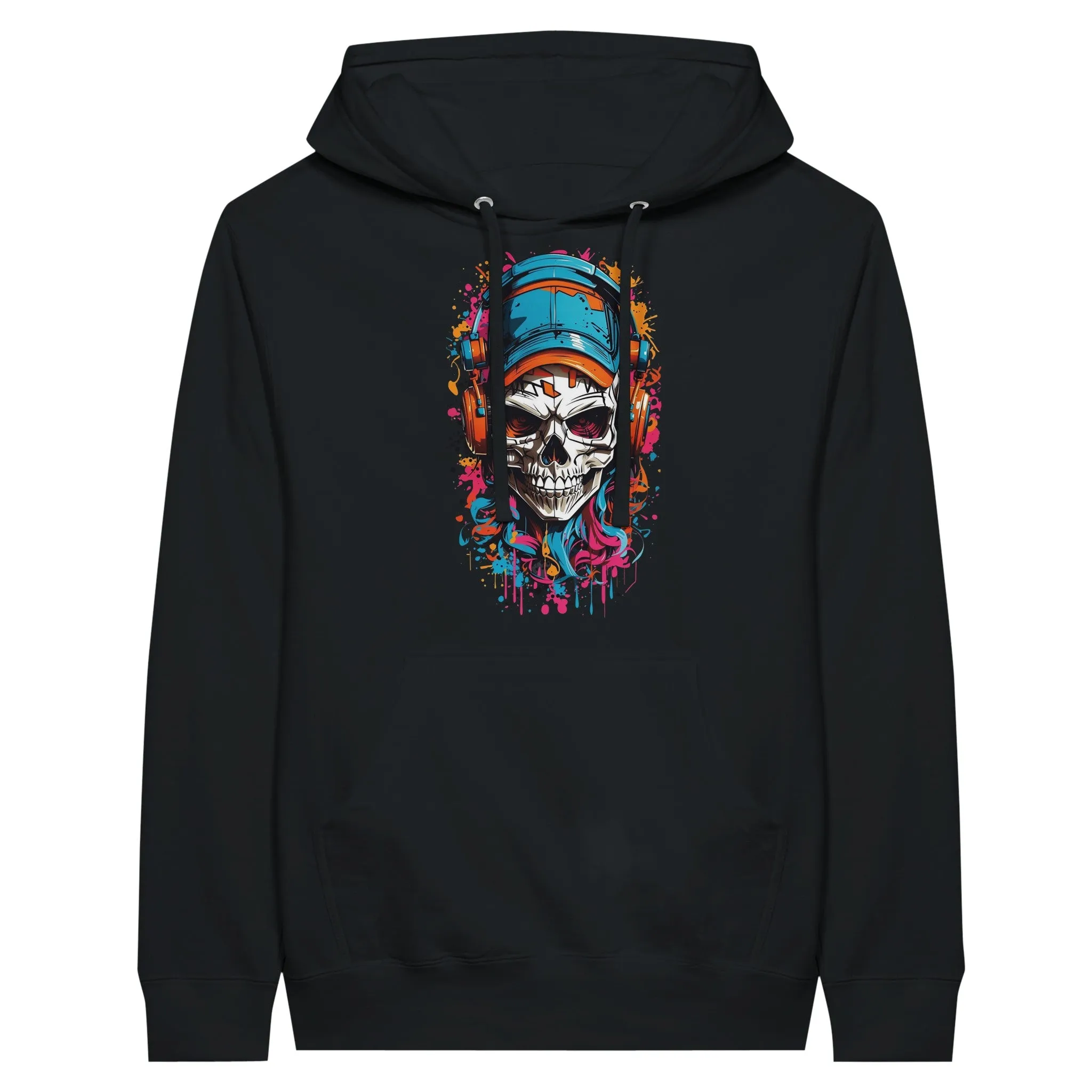 Urban Graffiti Skull Unisex Pullover Hoodie